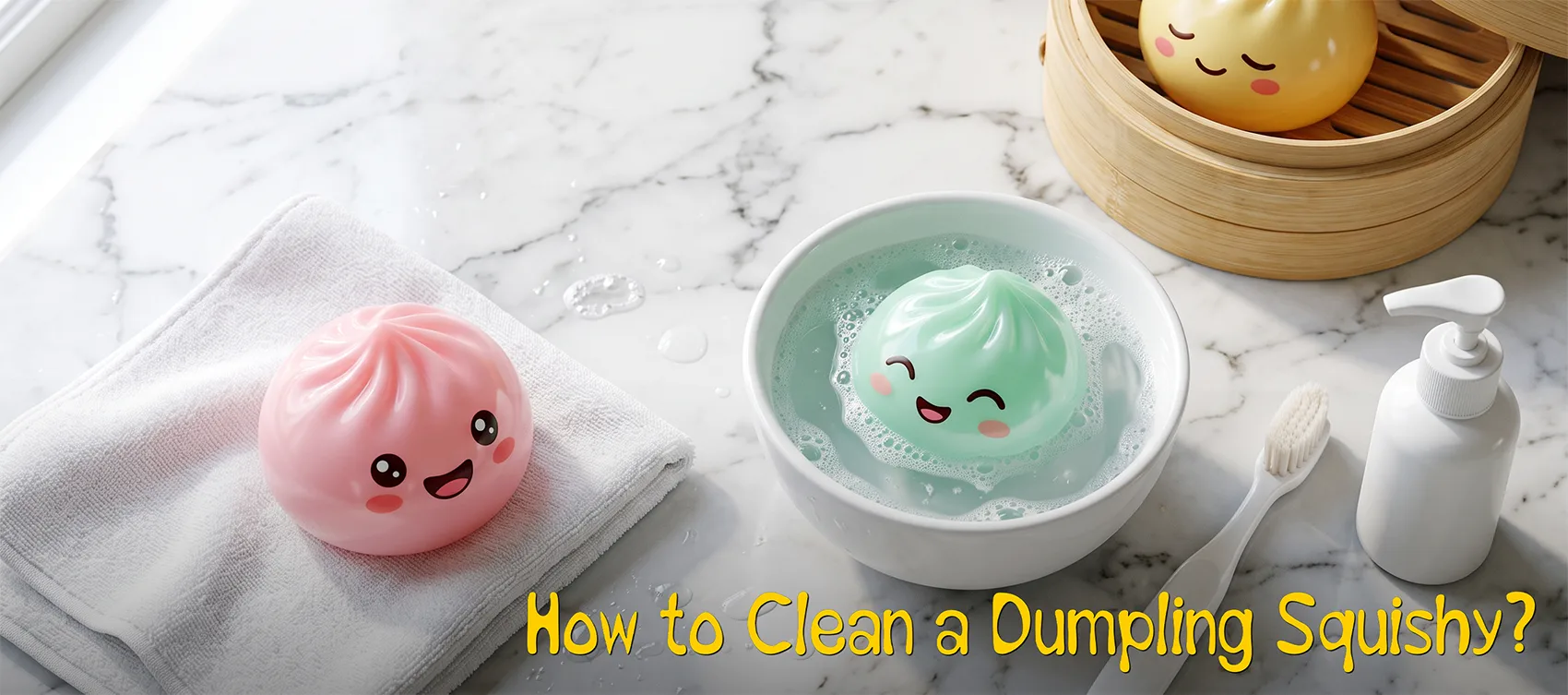 How to Clean a Dumpling Squishy