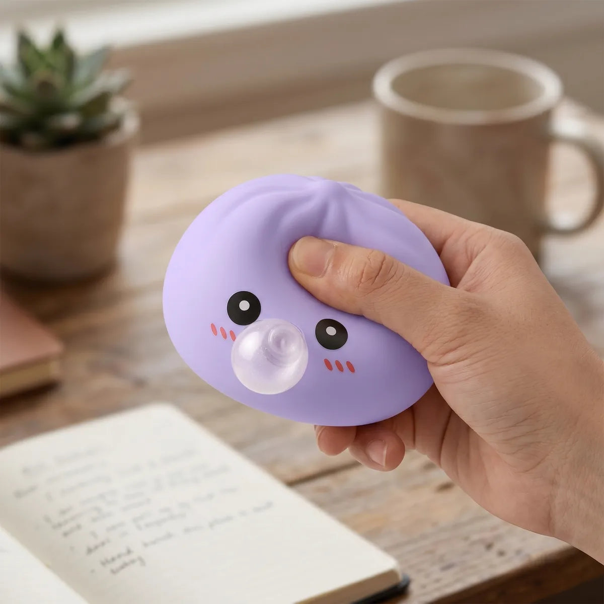 Big Blue Blow Dumpling Squishy - Image 6