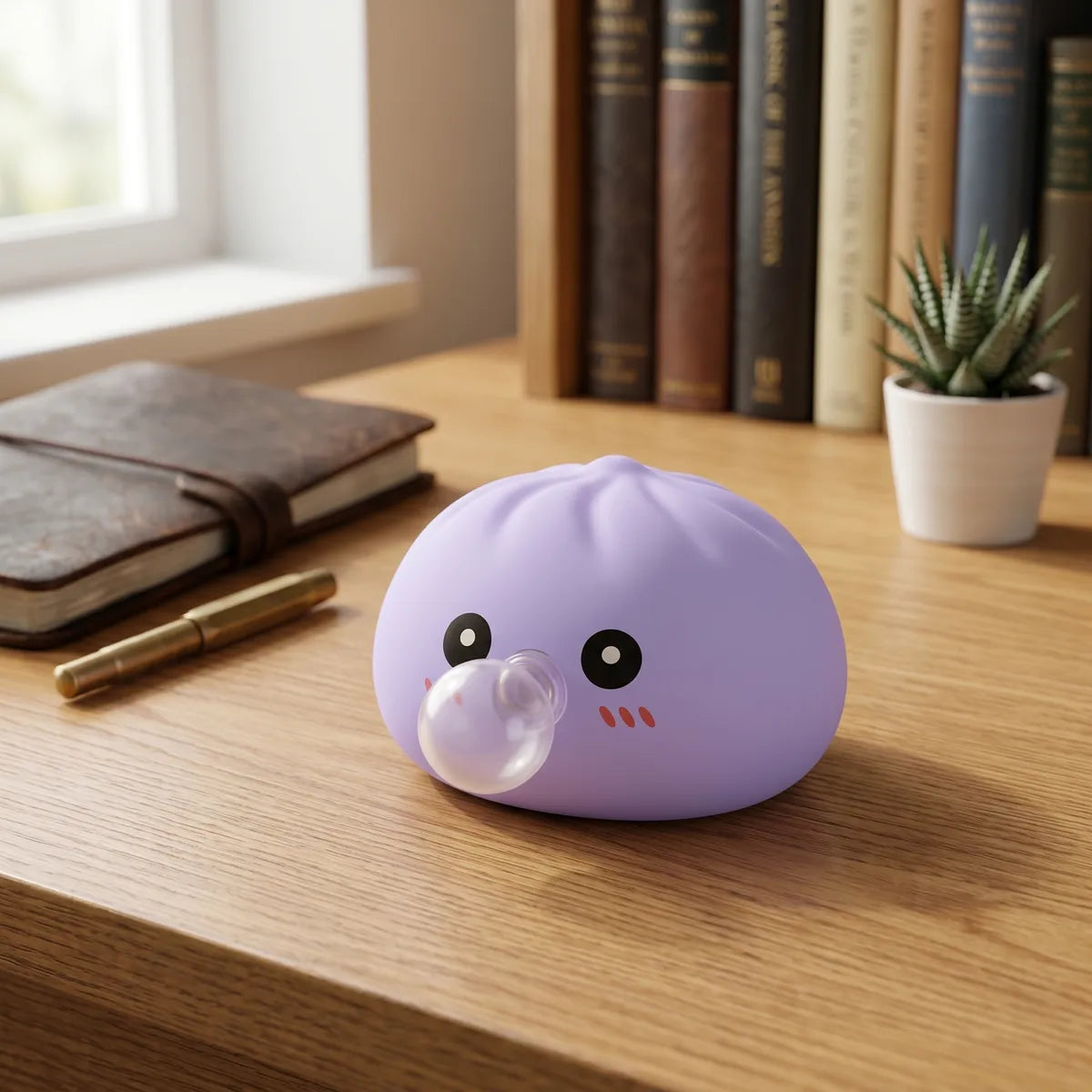 Big Blue Blow Dumpling Squishy - Image 7