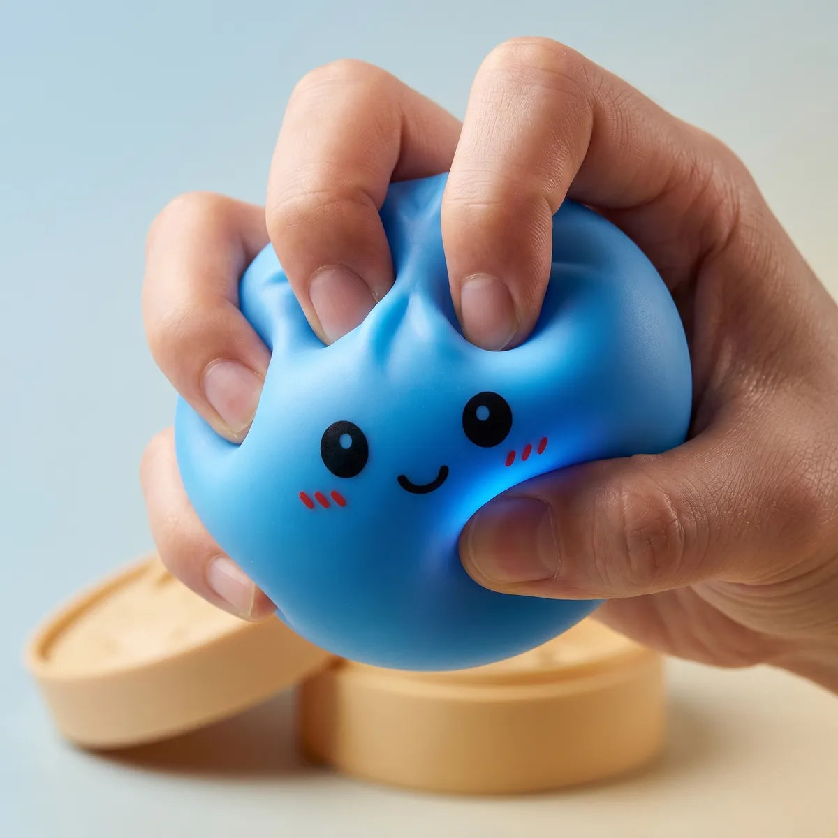 Ocean Blue Dumpling Squishy - Image 5