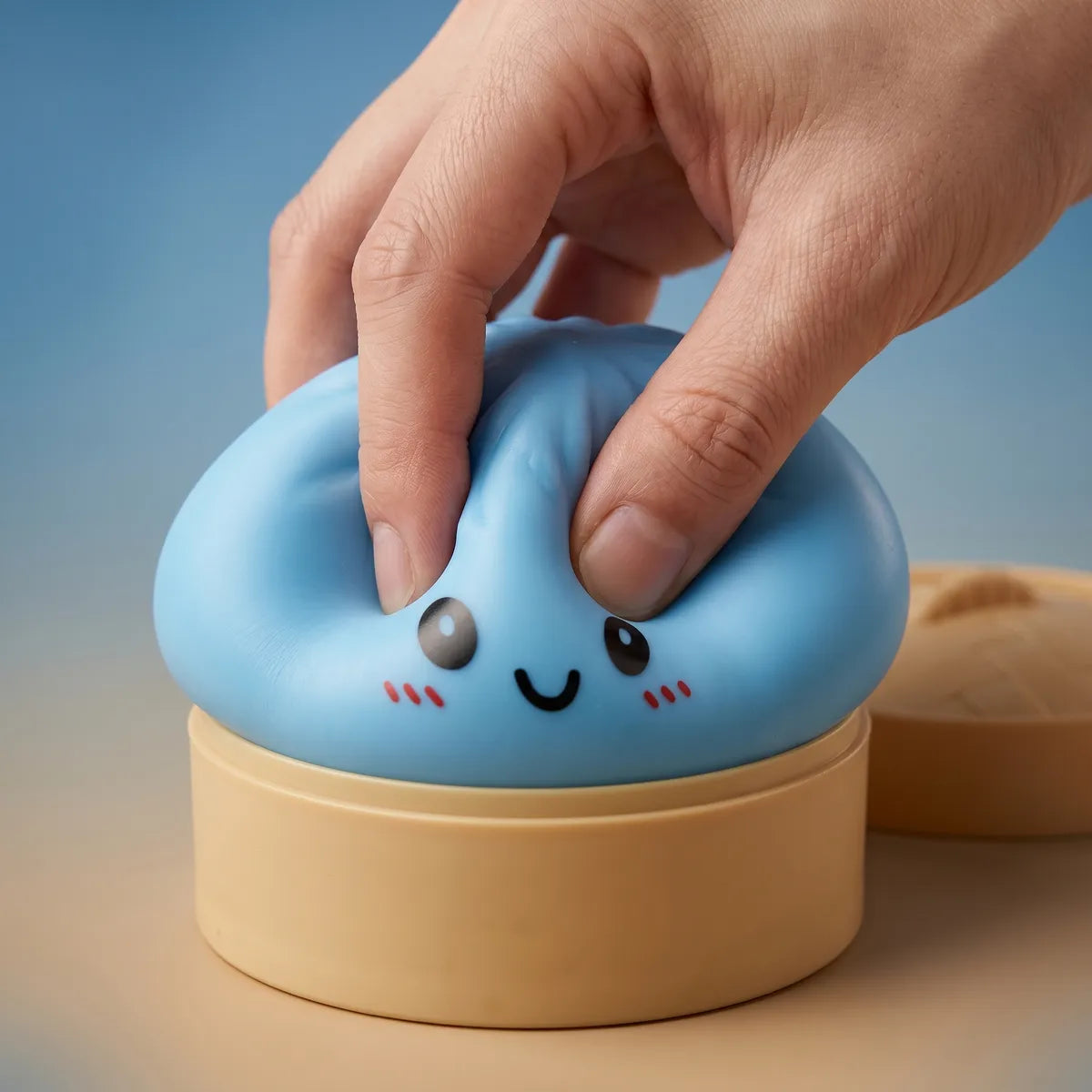 Ocean Blue Dumpling Squishy - Image 4