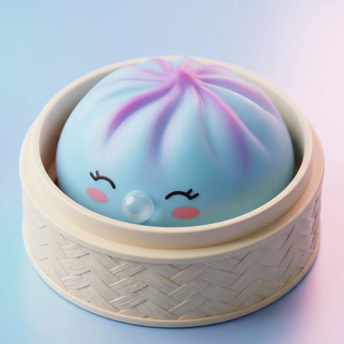 Frost Blue Rare Blow Dumpling Squishy - Image 2