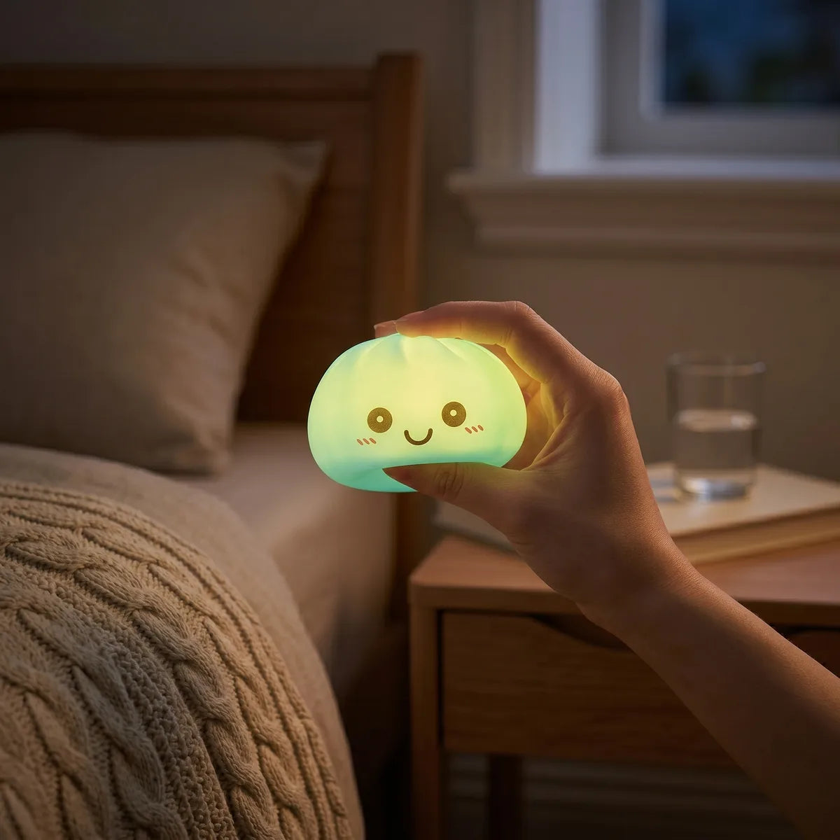Aurora Blue Squishy Dumpling Light - Image 7