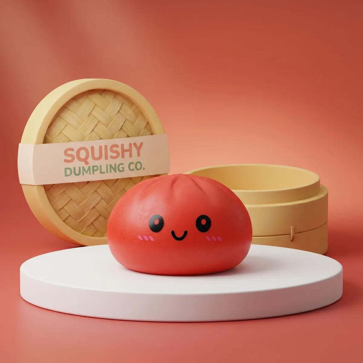 Cherry Red Dumpling Squishy