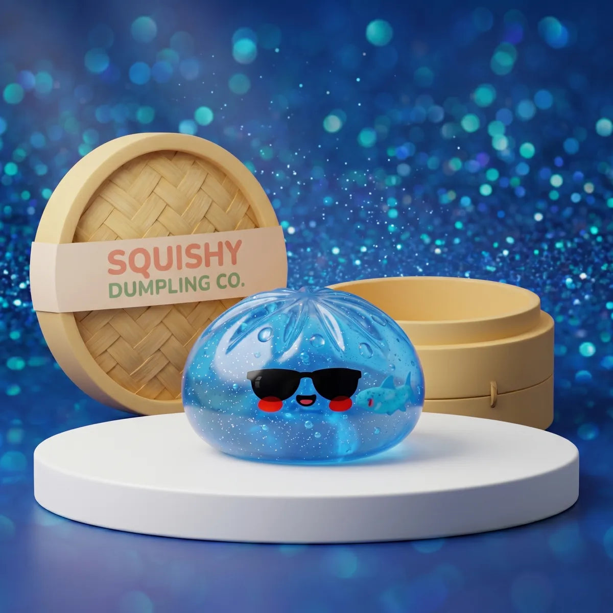 Chill Sunglasses Dumpling Squishy