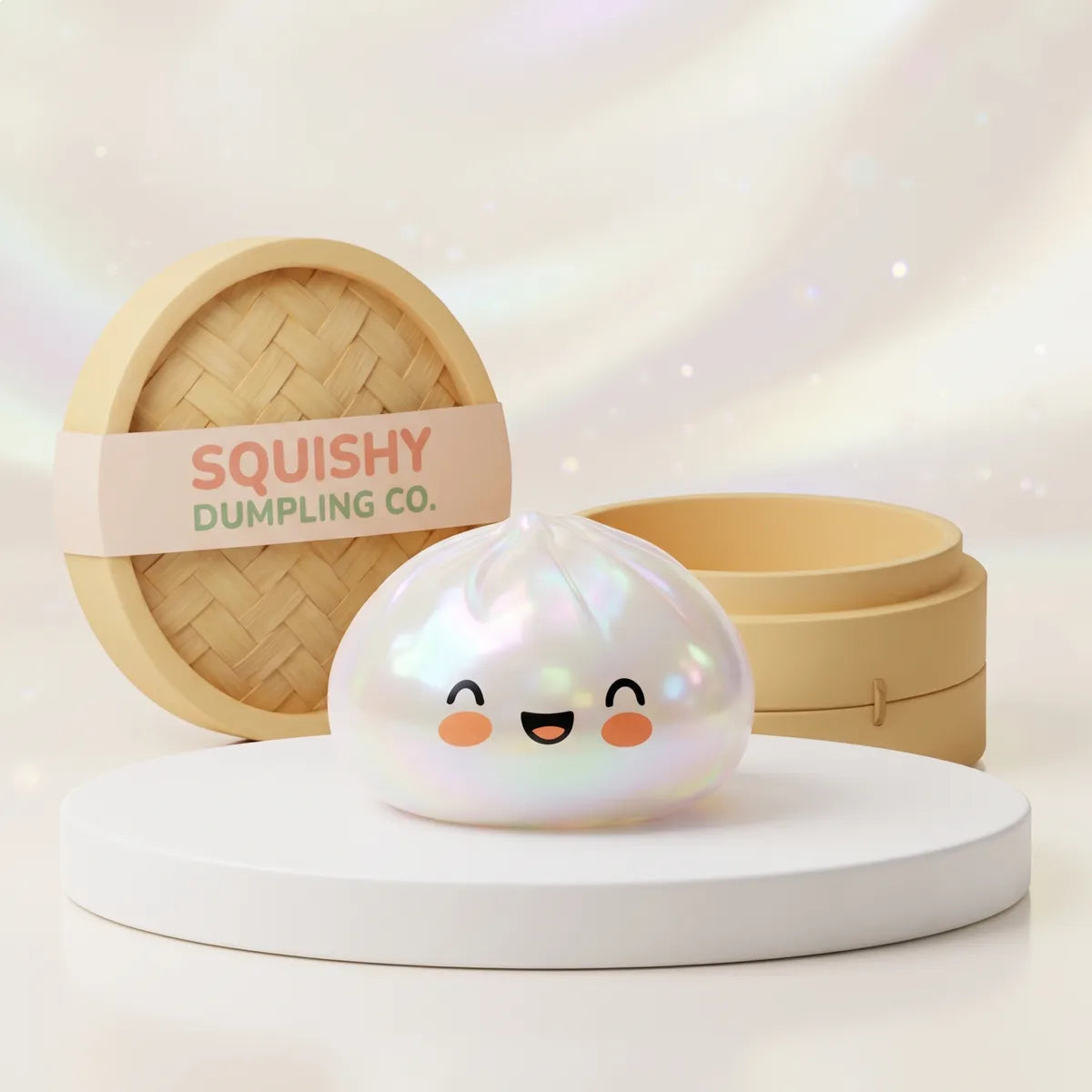 Cloud White Unique Dumpling Squishy