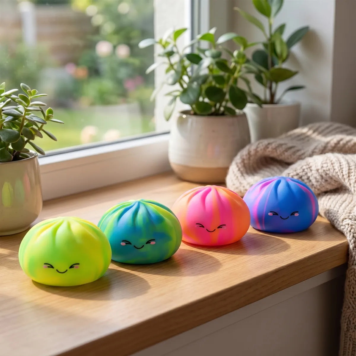 Rainbow Colorful Dumpling Squishy - Image 9