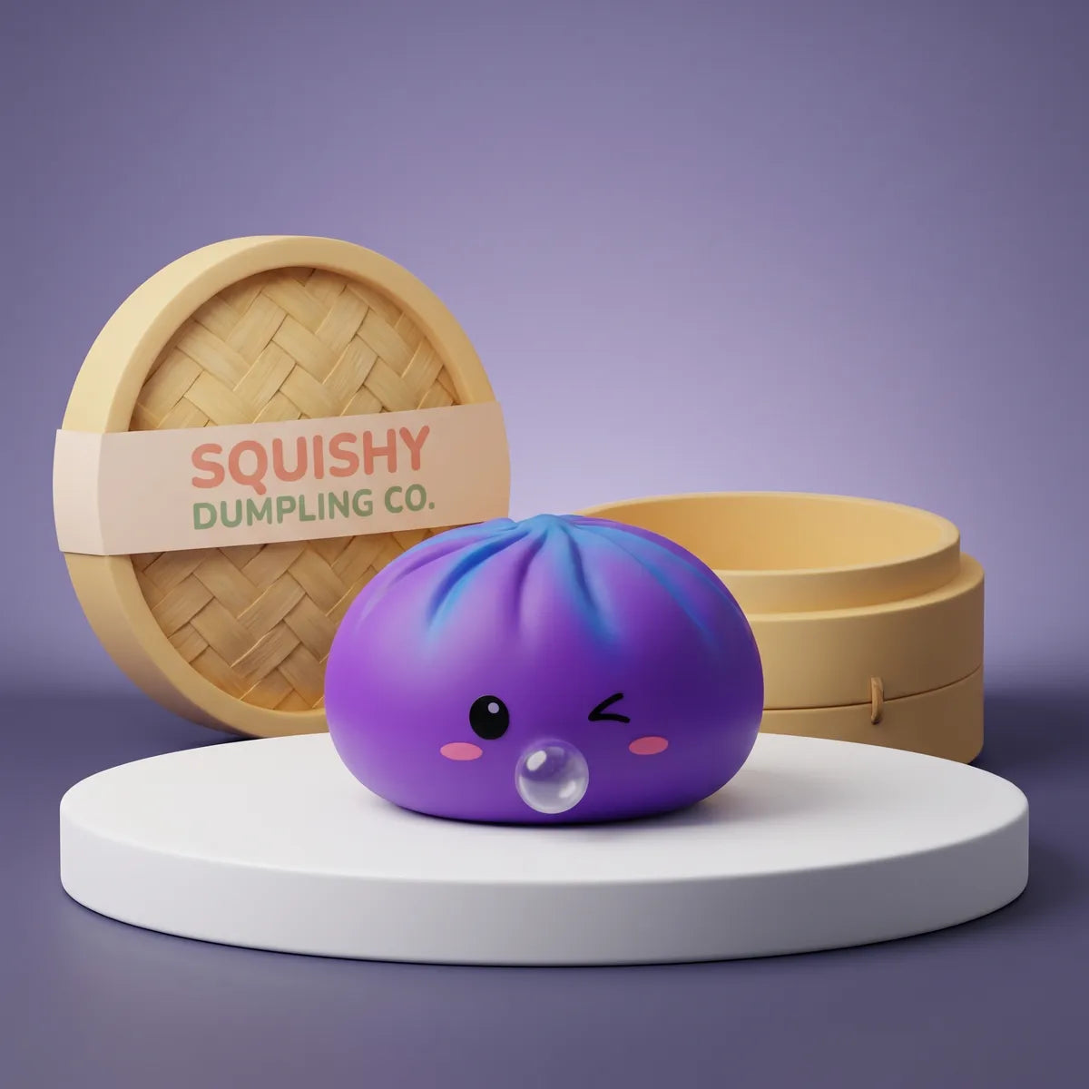 Cosmic Purple Rare Blow Dumpling Squishy