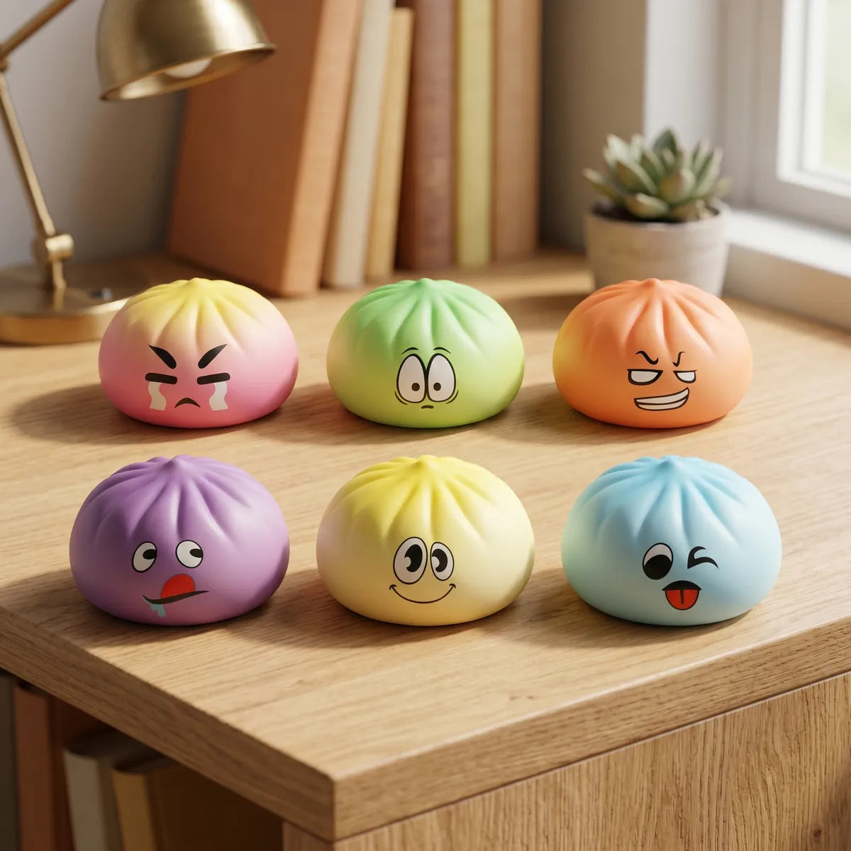 Pillowy Dumpling Squishy Mystery Bun Fidget Toy - Image 9