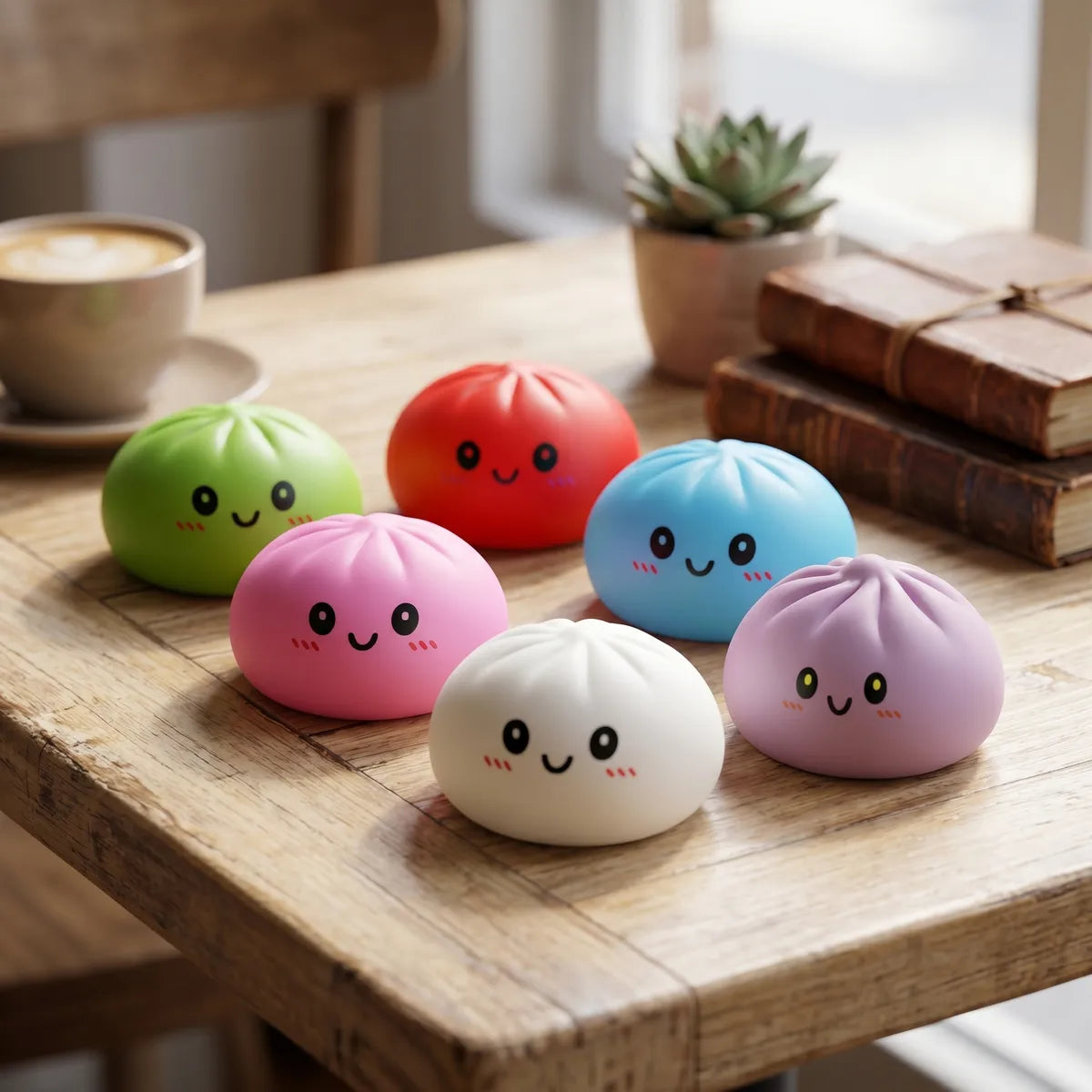 Plain Dumpling Squishy Set 6 Pieces - Image 8