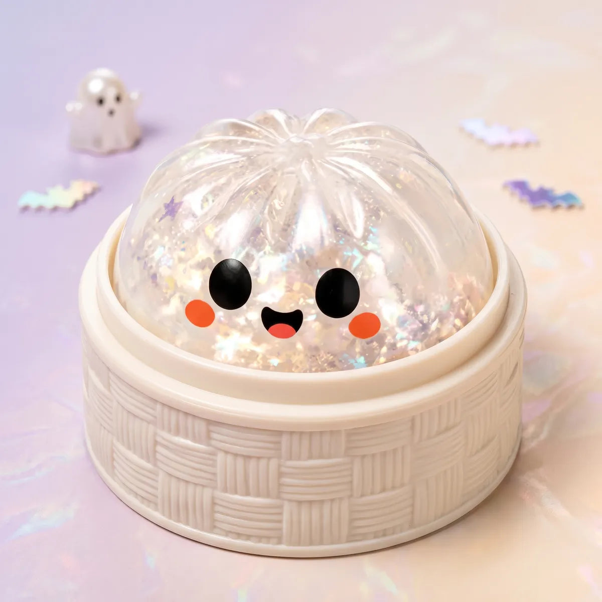 Glitter Ghost Halloween Dumpling Squishy - Image 2