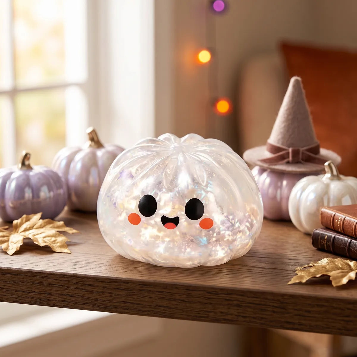 Glitter Ghost Halloween Dumpling Squishy - Image 8