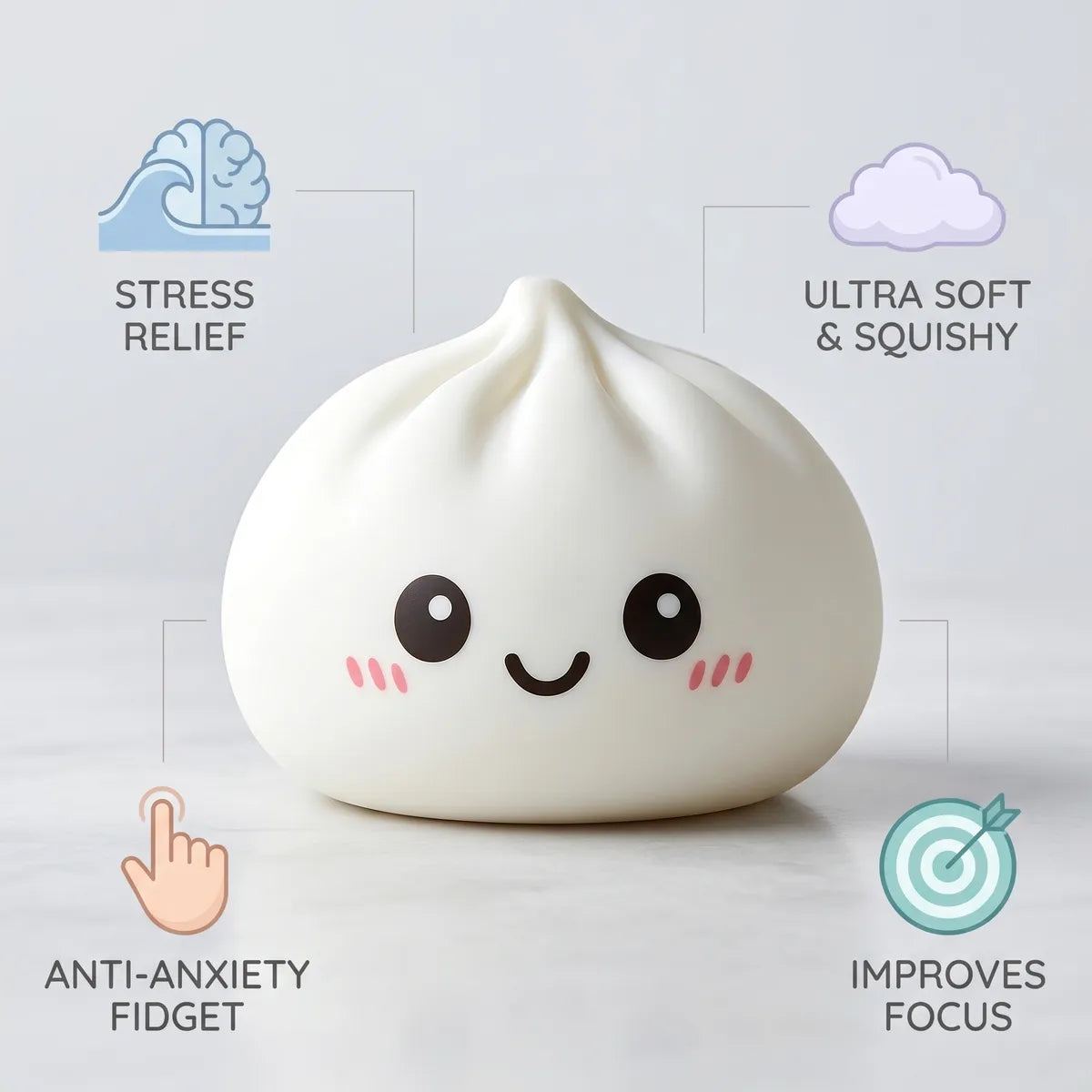 Huggable Giant Dumpling Squishy Toy - Image 5
