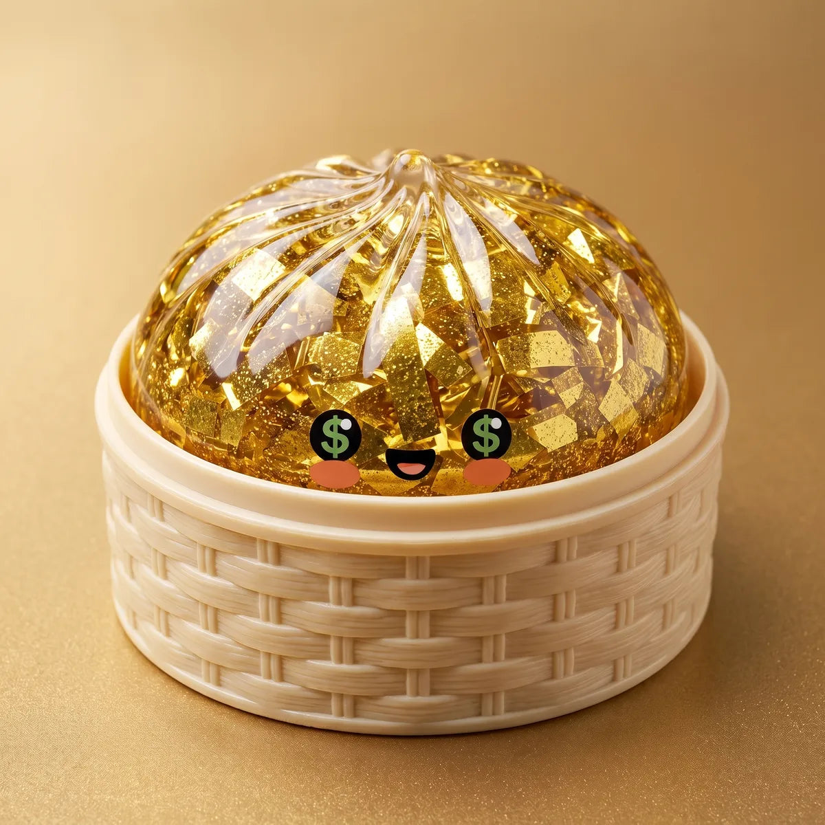 Ultra Rare Lucky Gold Dumpling Squishy - Image 2
