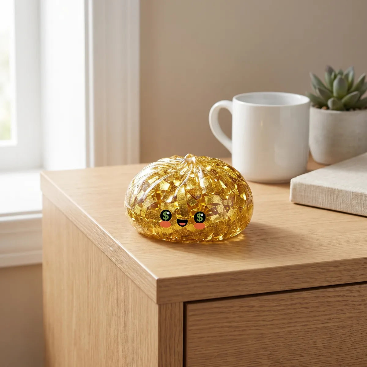 Ultra Rare Lucky Gold Dumpling Squishy - Image 9