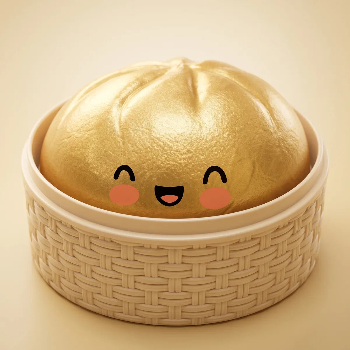 Lucky Golden Dumpling Squishy Bun - Image 2