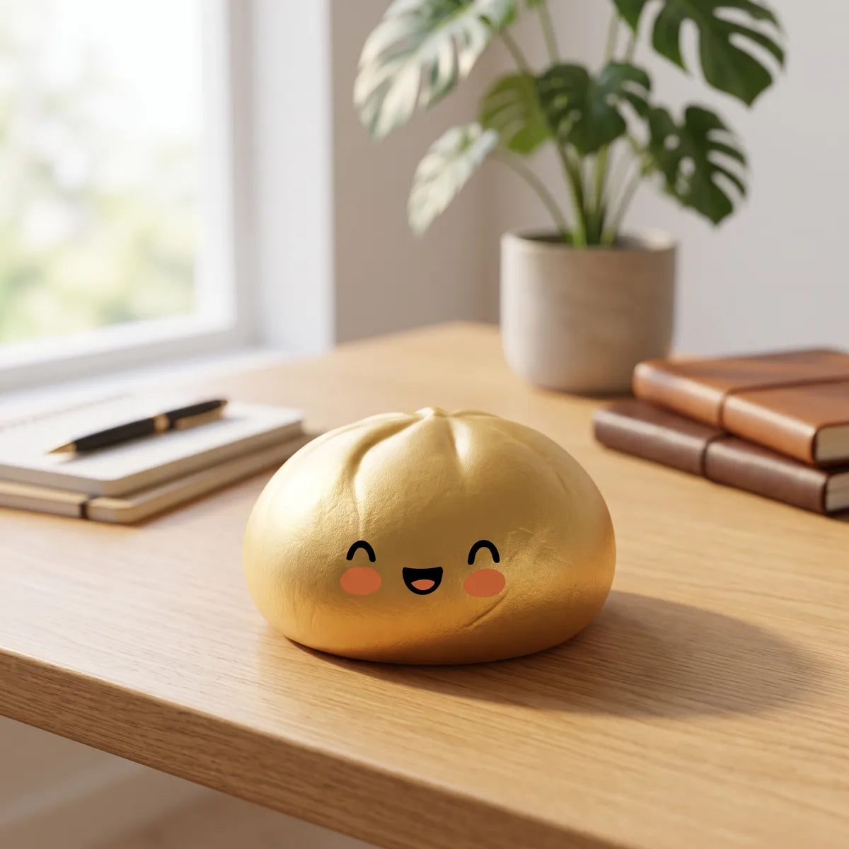 Lucky Golden Dumpling Squishy Bun - Image 8