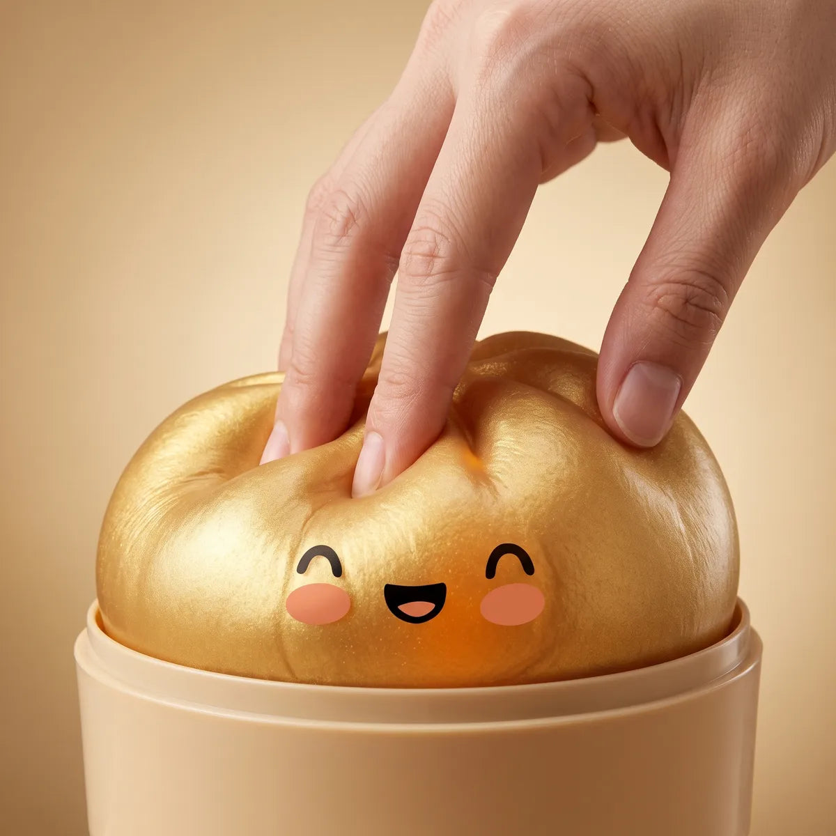 Lucky Golden Dumpling Squishy Bun - Image 5