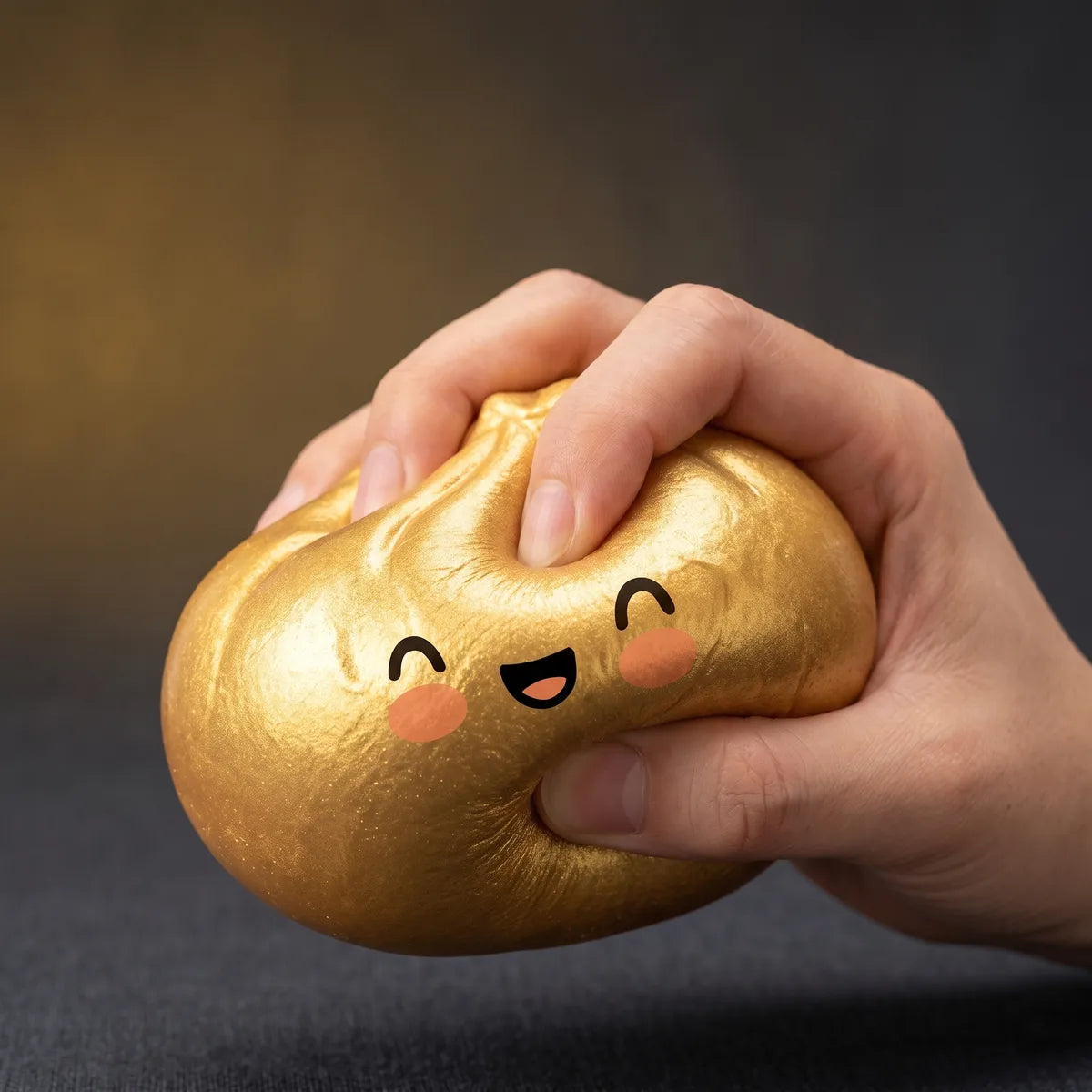 Lucky Golden Dumpling Squishy Bun - Image 4