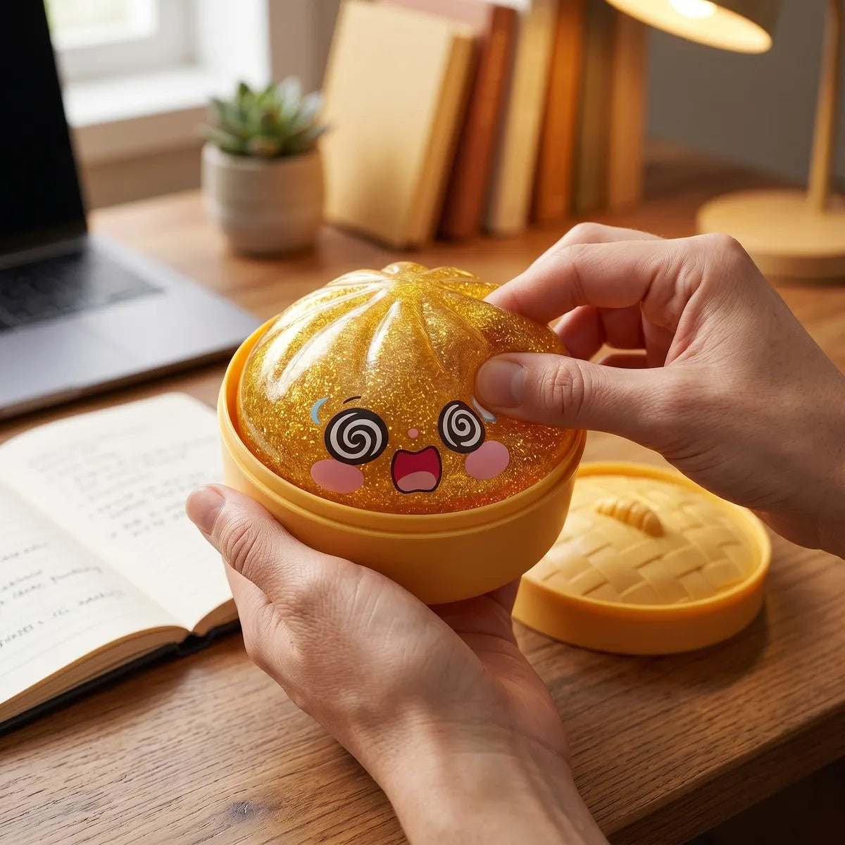 Lucky Golden Dumpling Squishy - Image 7