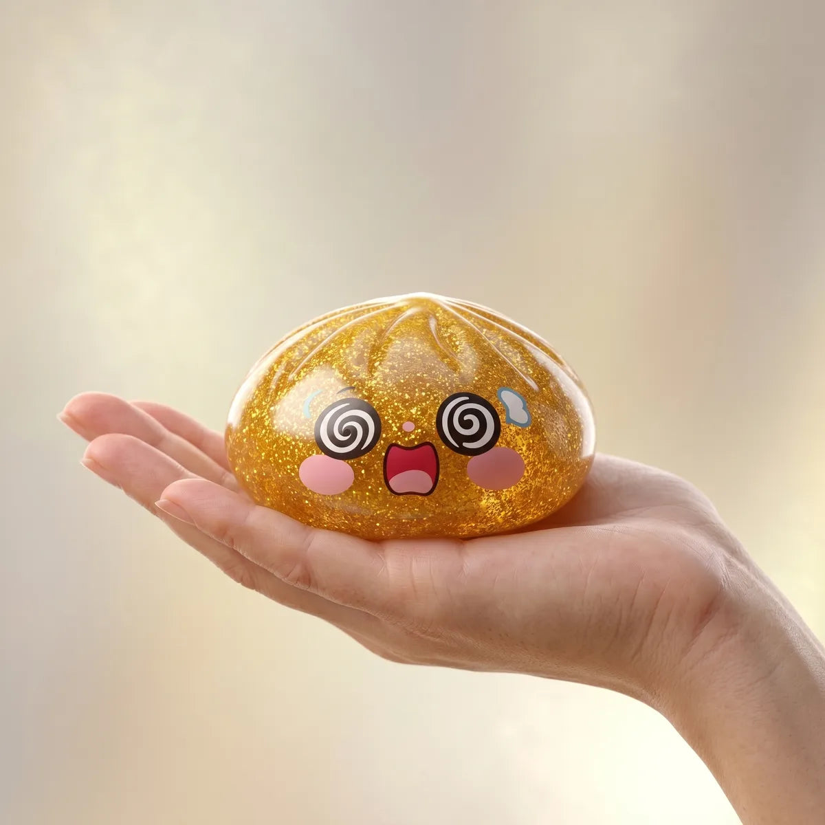 Lucky Golden Dumpling Squishy - Image 3