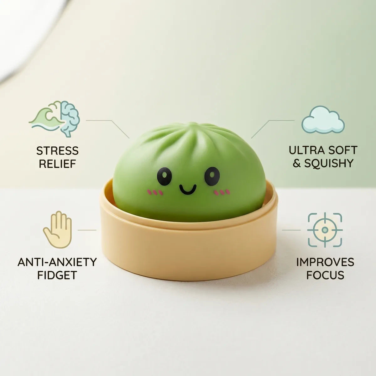 Matcha Green Dumpling Squishy - Image 6