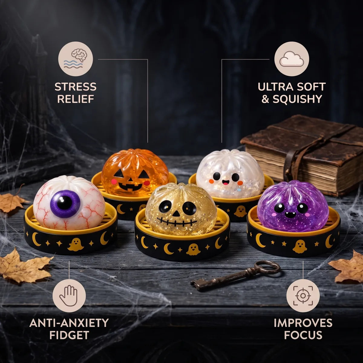 Haunted Halloween Dumpling Squishy Set - Image 6