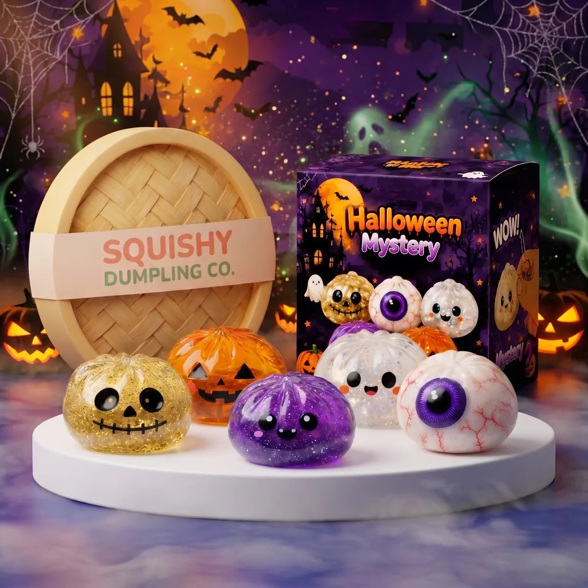 Haunted Halloween Dumpling Squishy Set