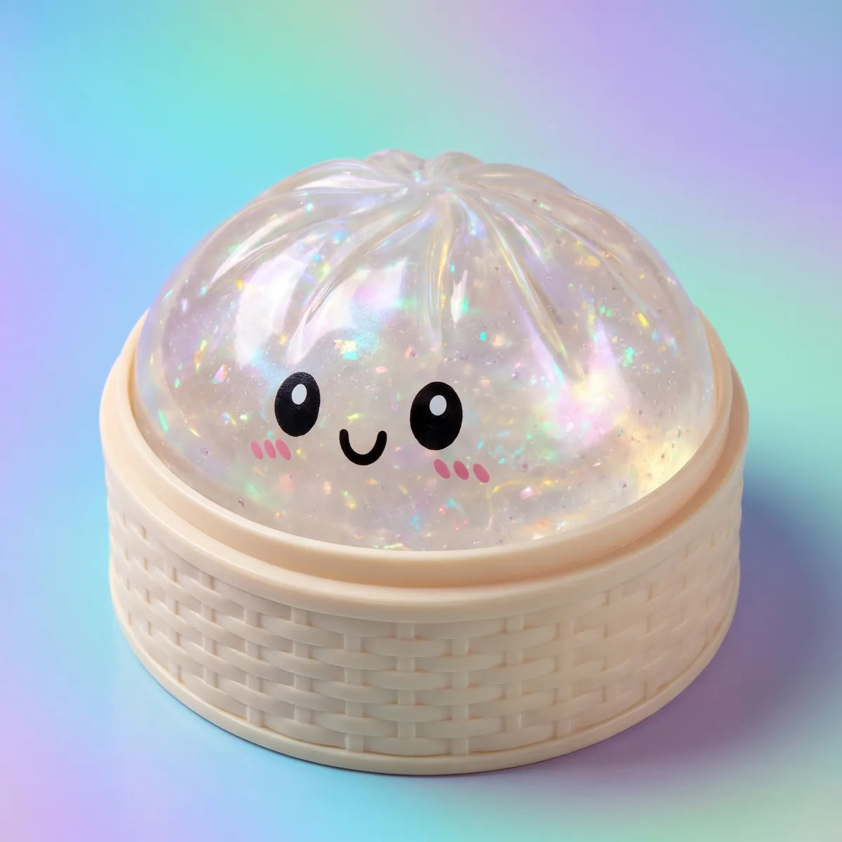 Iridescent Holographic Dumpling Squishy - Image 2