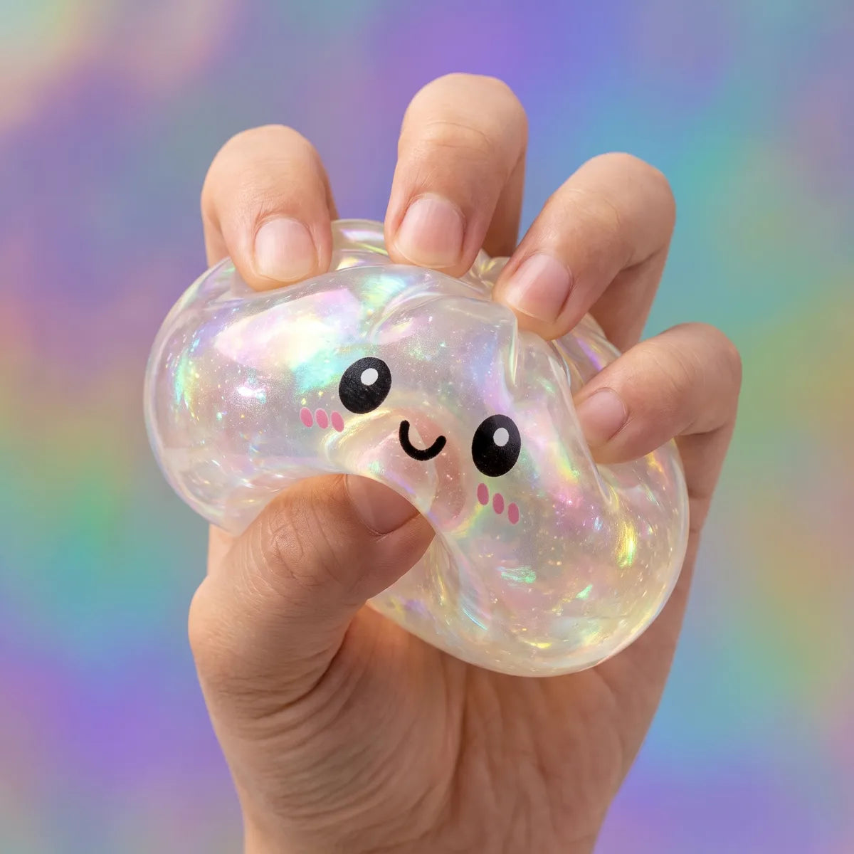 Iridescent Holographic Dumpling Squishy - Image 4