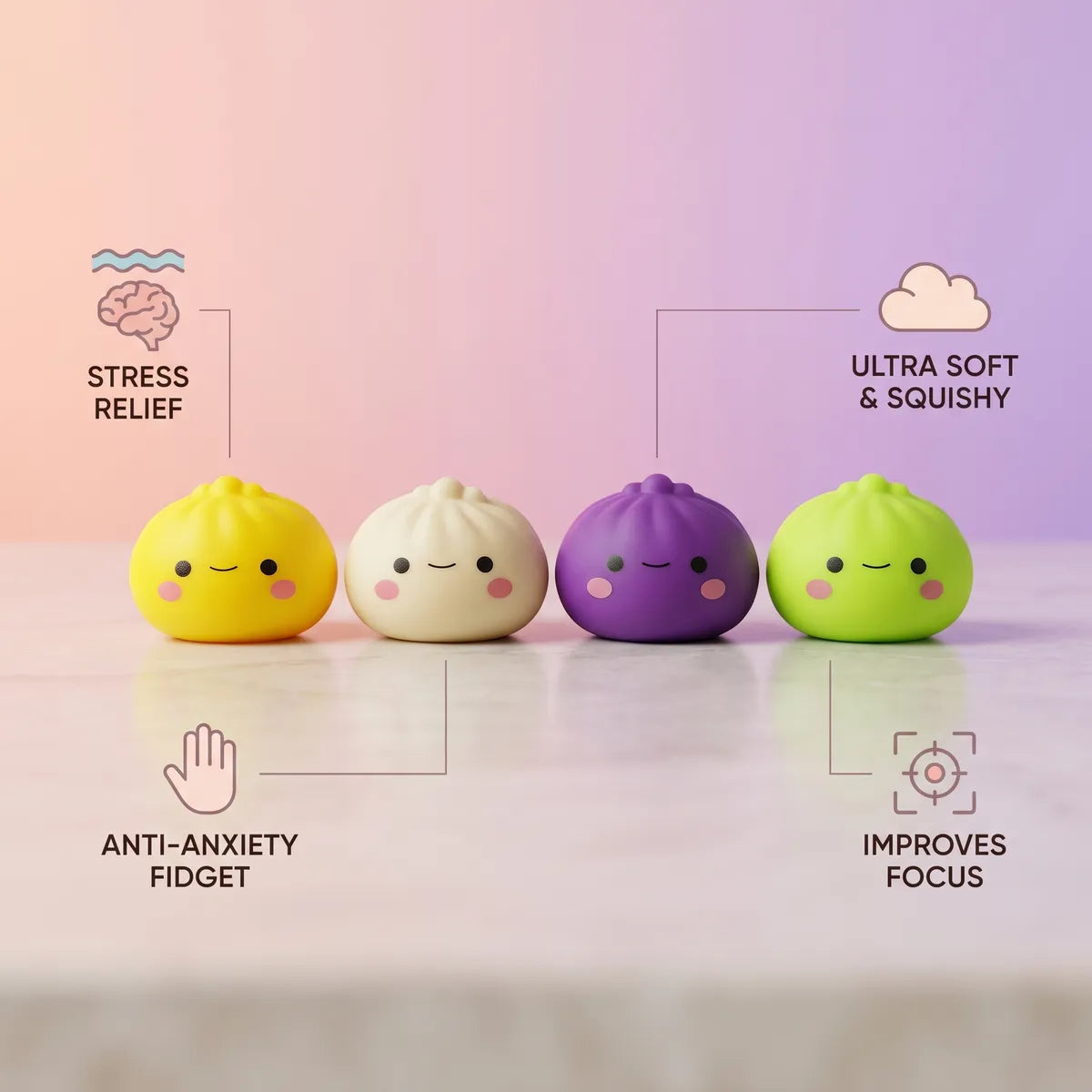 Kawaii Japanese Dumpling Squishy - Image 6