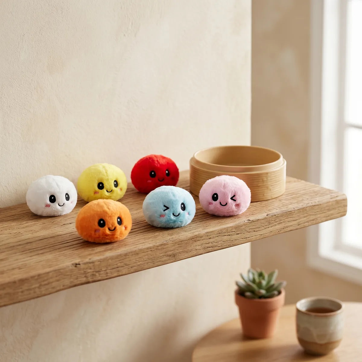 Keychain Plush Dumpling Squishy 6 Pieces - Image 8