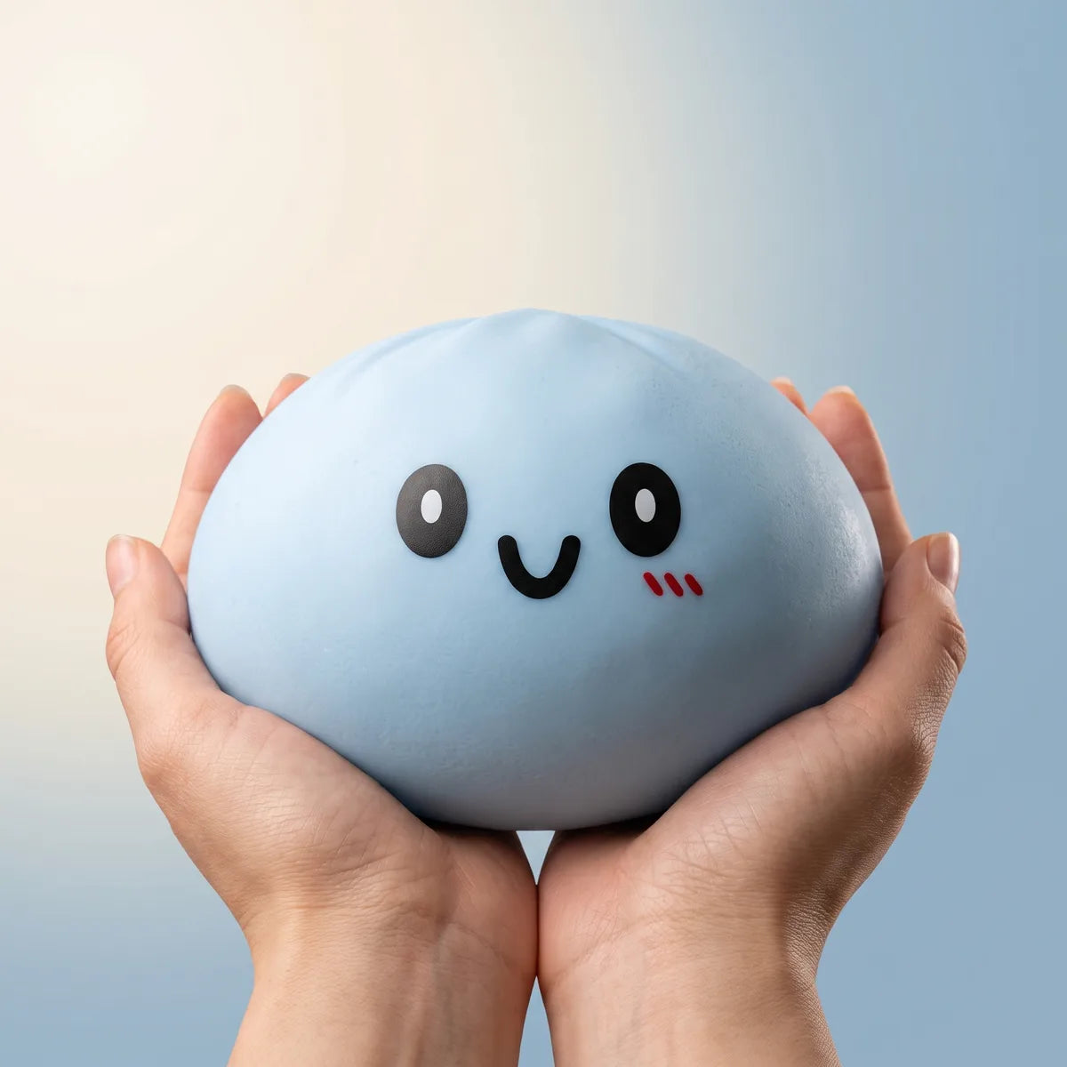Jumbo Large Blue Dumpling Squishy - Image 2