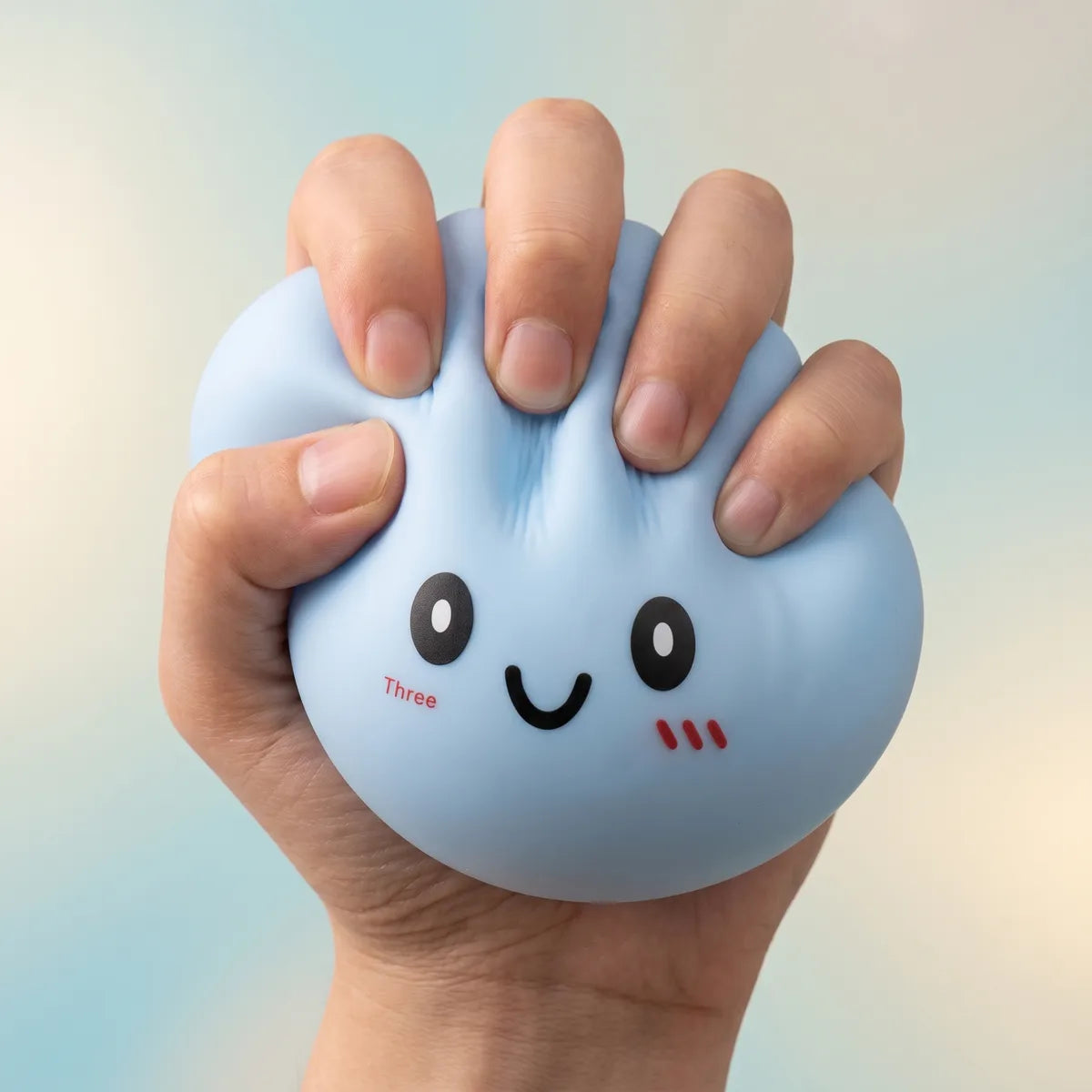 Jumbo Large Blue Dumpling Squishy - Image 4