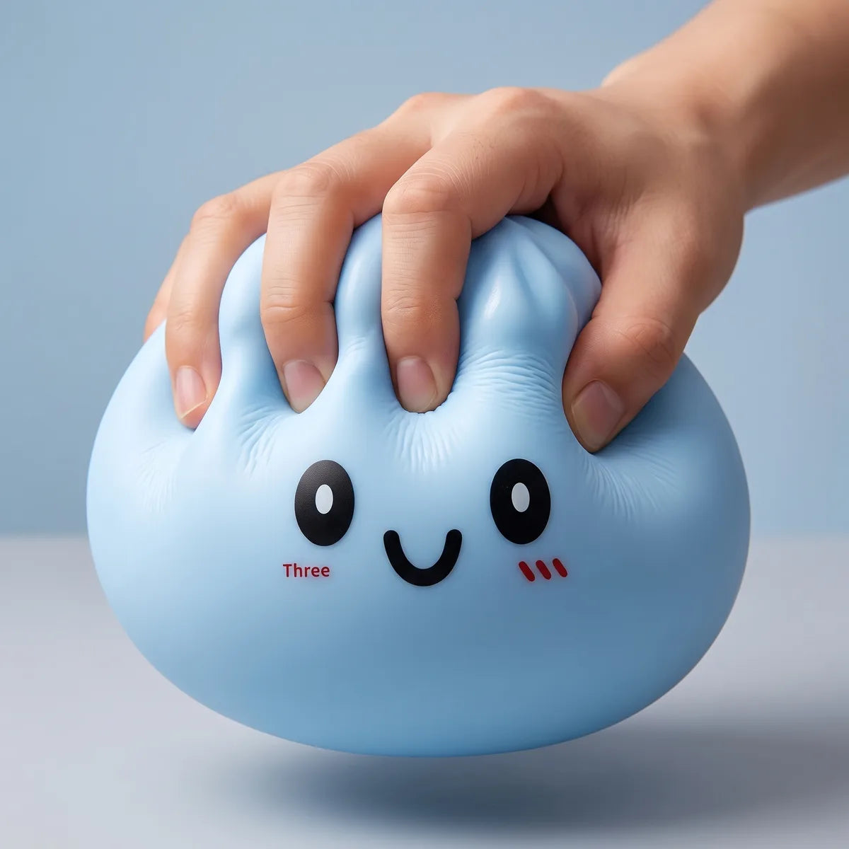 Jumbo Large Blue Dumpling Squishy - Image 3