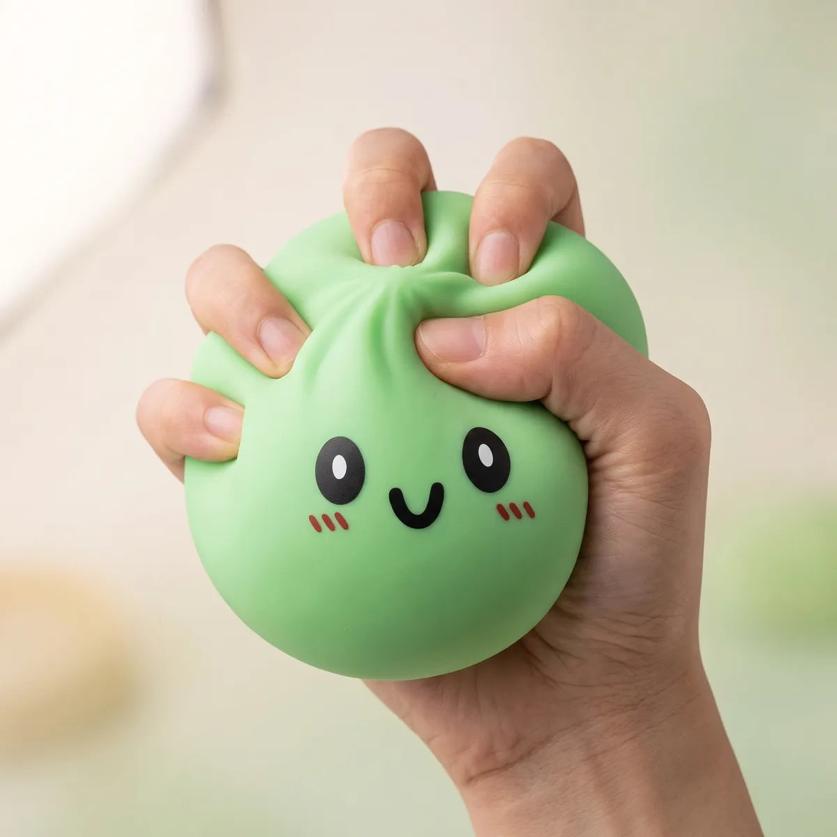 Jumbo Large Green Dumpling Squishy - Image 4