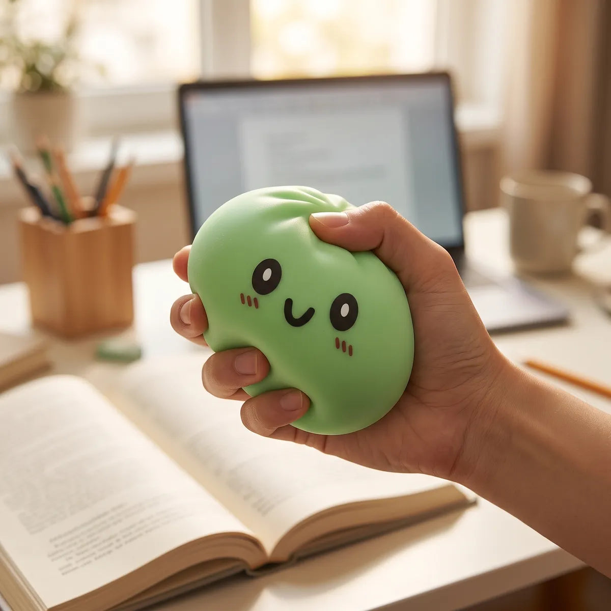 Jumbo Large Green Dumpling Squishy - Image 6