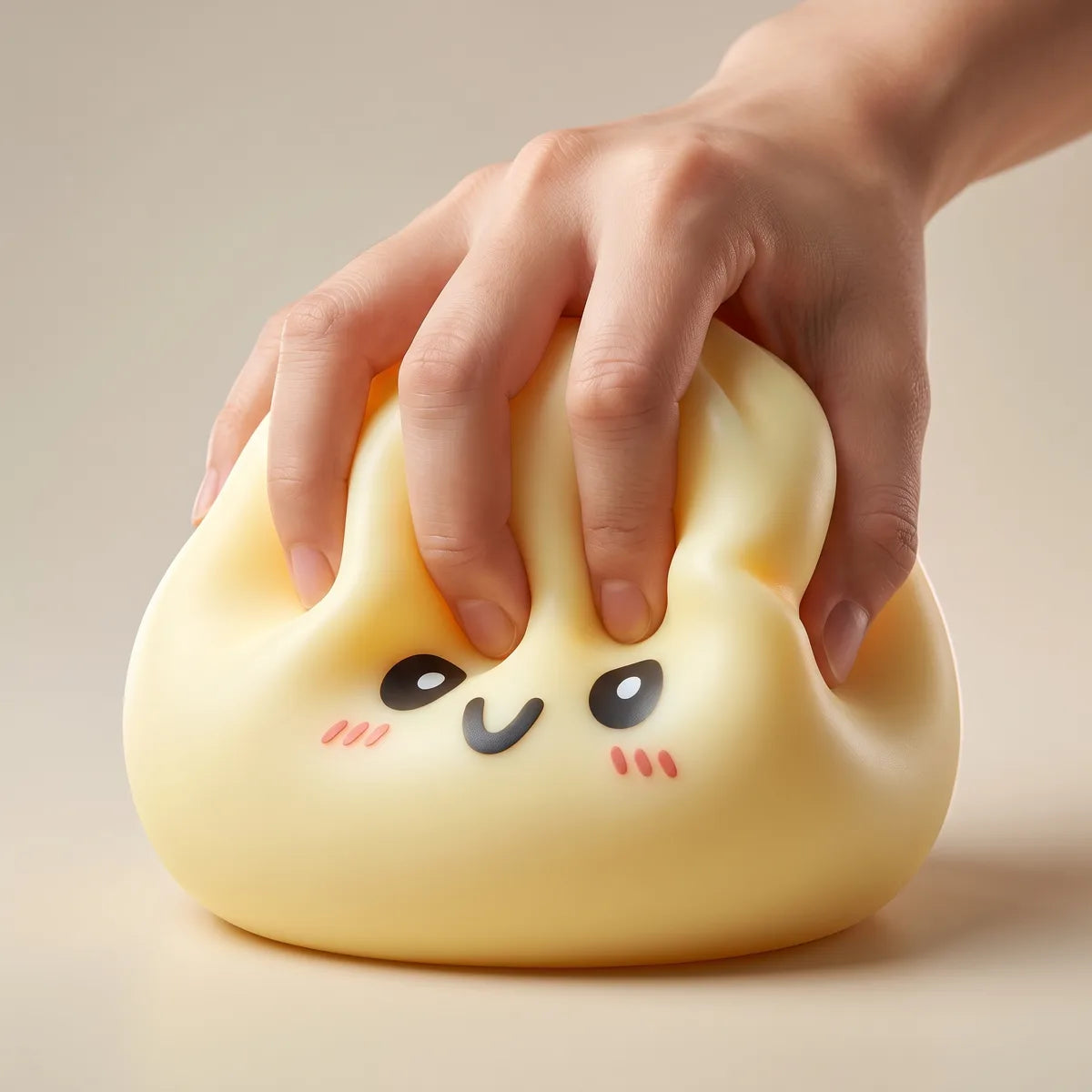 Jumbo Large Yellow Dumpling Squishy - Image 4