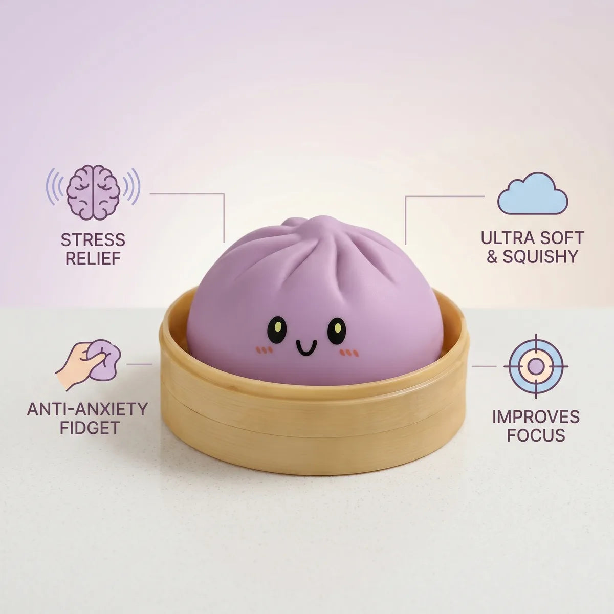 Berry Magenta Dumpling Squishy - Image 5
