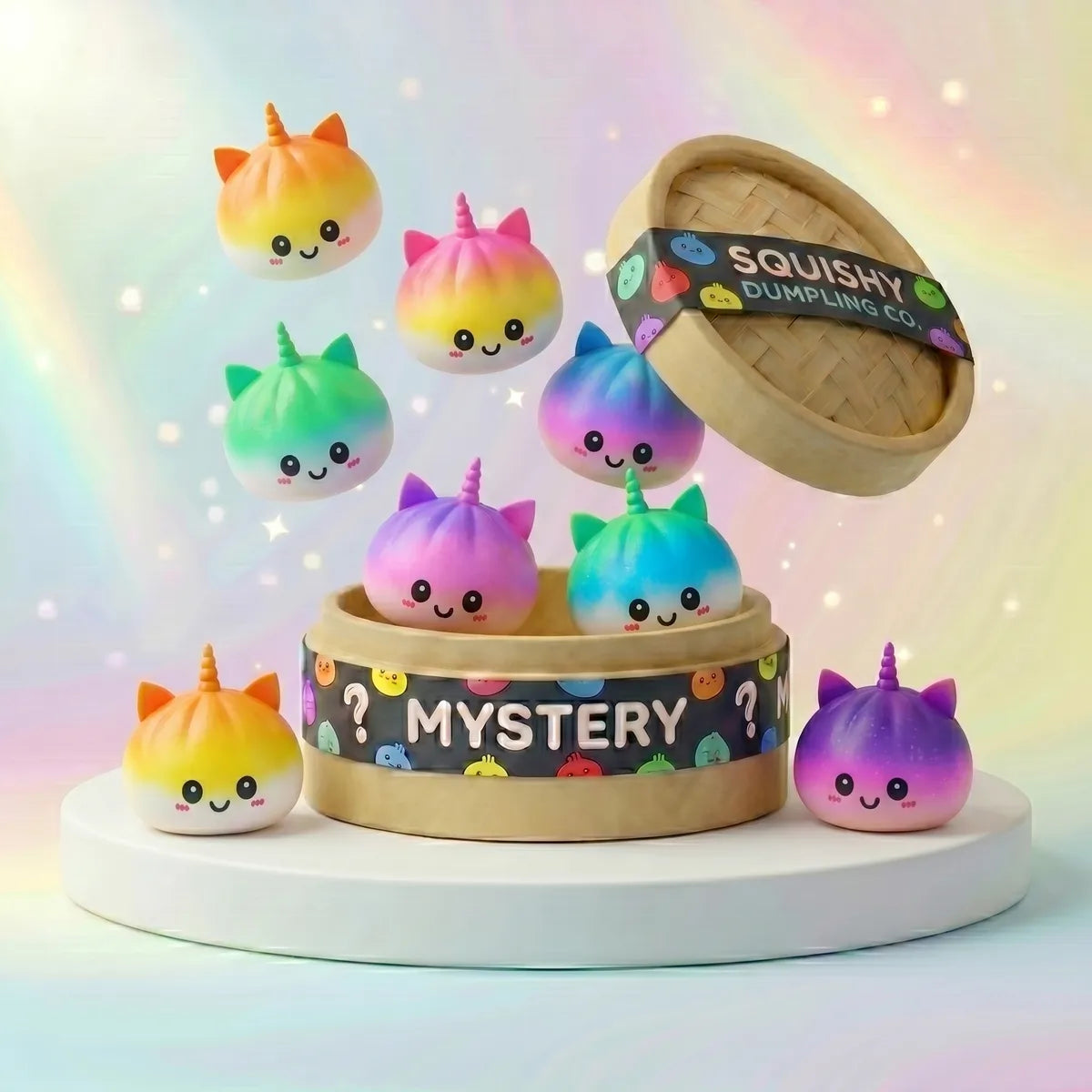 Magical Jumbo Unicorn Rainbow Squishy Dumplings