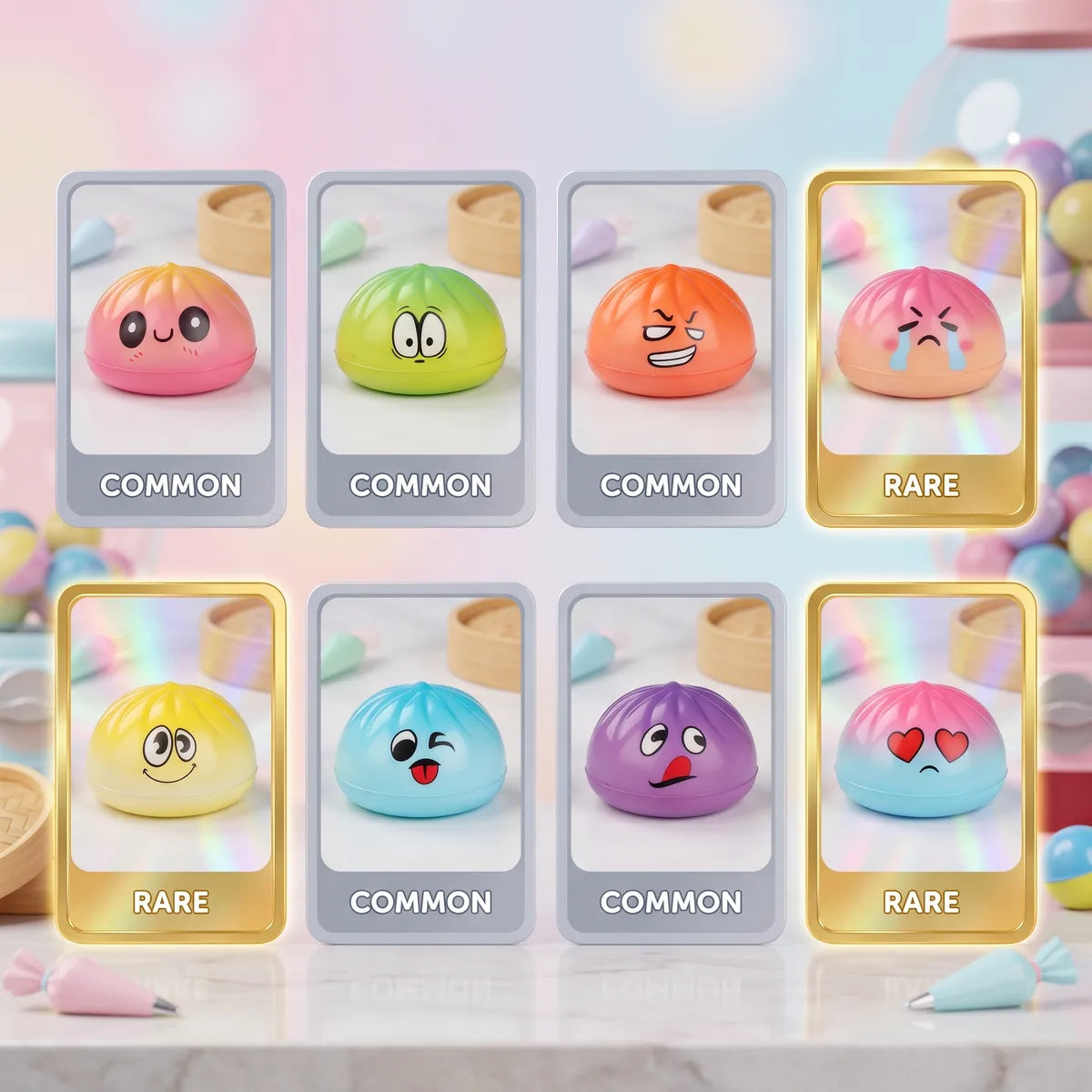 Kawaii Mini Dumpling Squishy Toy - Image 2