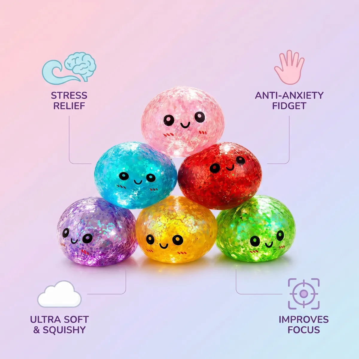 Shiny Mini Metallic Dumpling Squishy - Image 7