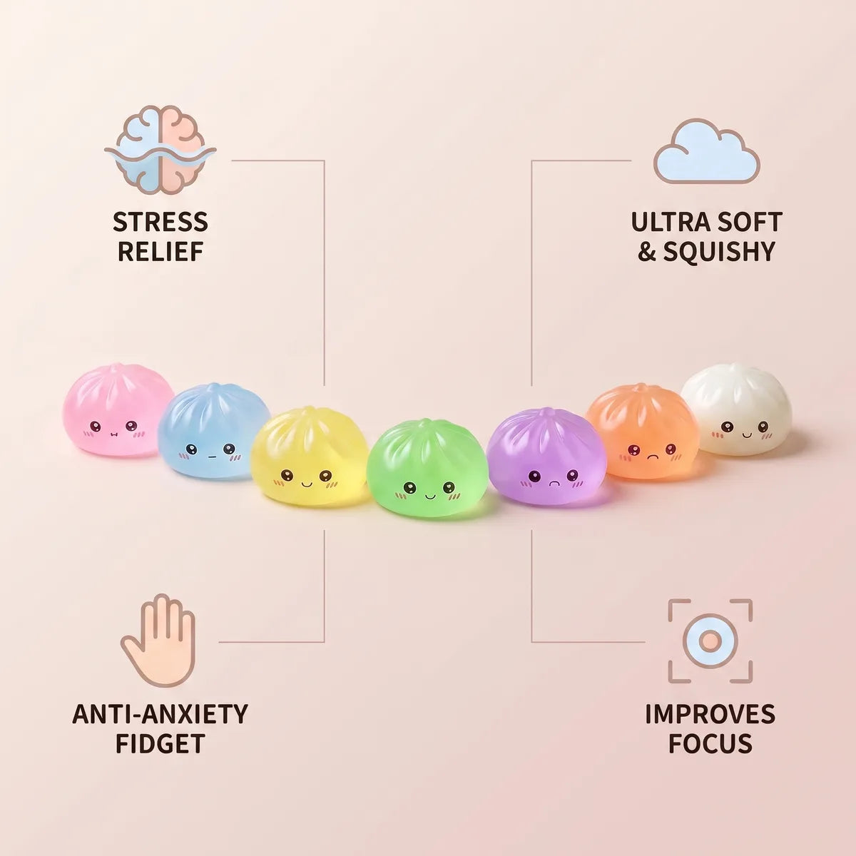 Sweet Mini Sugar Dumpling Squishy - Image 6