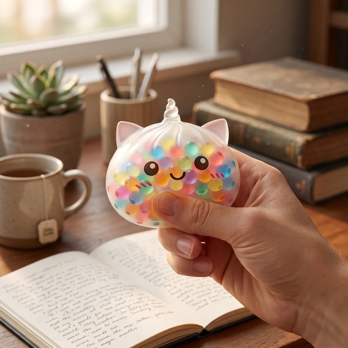 Pastel Multicolor Unicorn Bubble Dumpling Squishy - Image 7