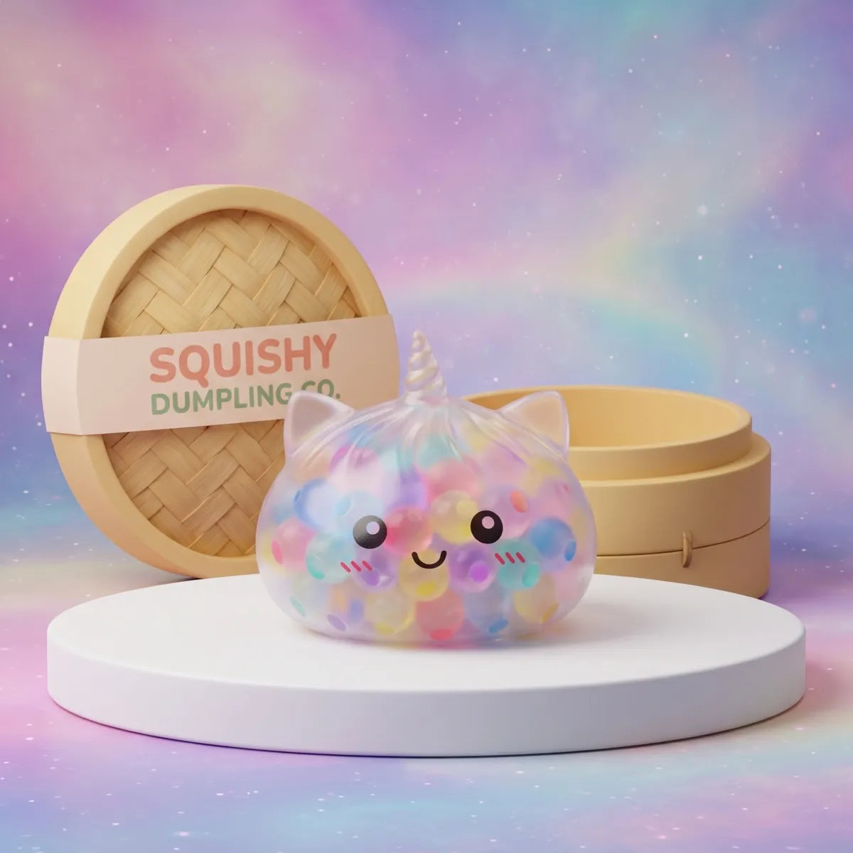 Pastel Multicolor Unicorn Bubble Dumpling Squishy