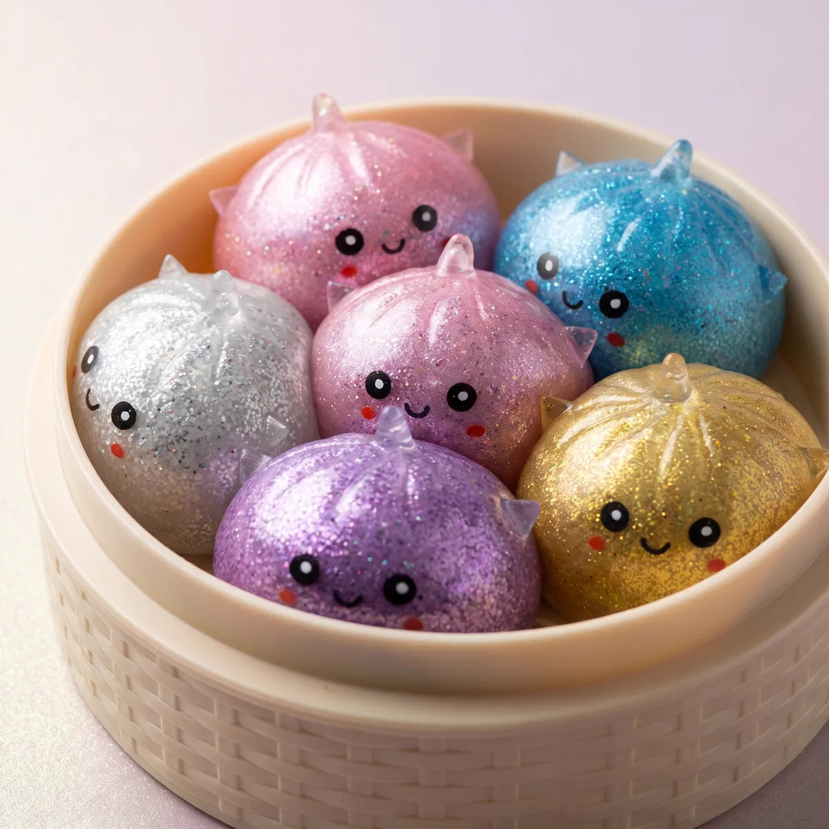 Sparkly Mystery Dumpling Squishy Unicorn Glitter - Image 3
