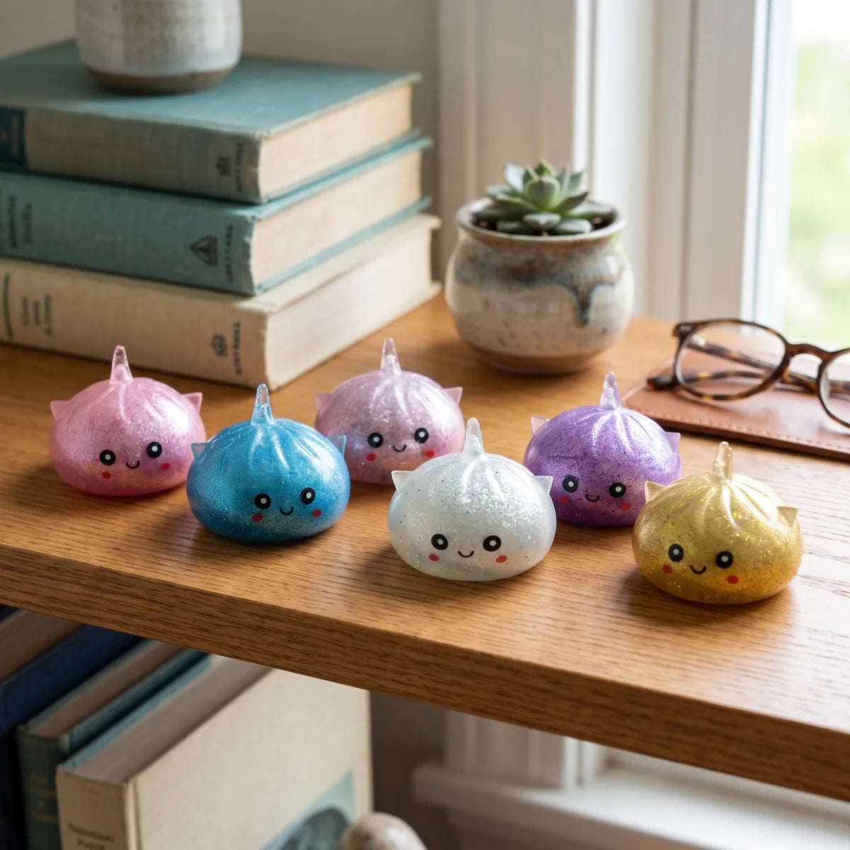 Sparkly Mystery Dumpling Squishy Unicorn Glitter - Image 9