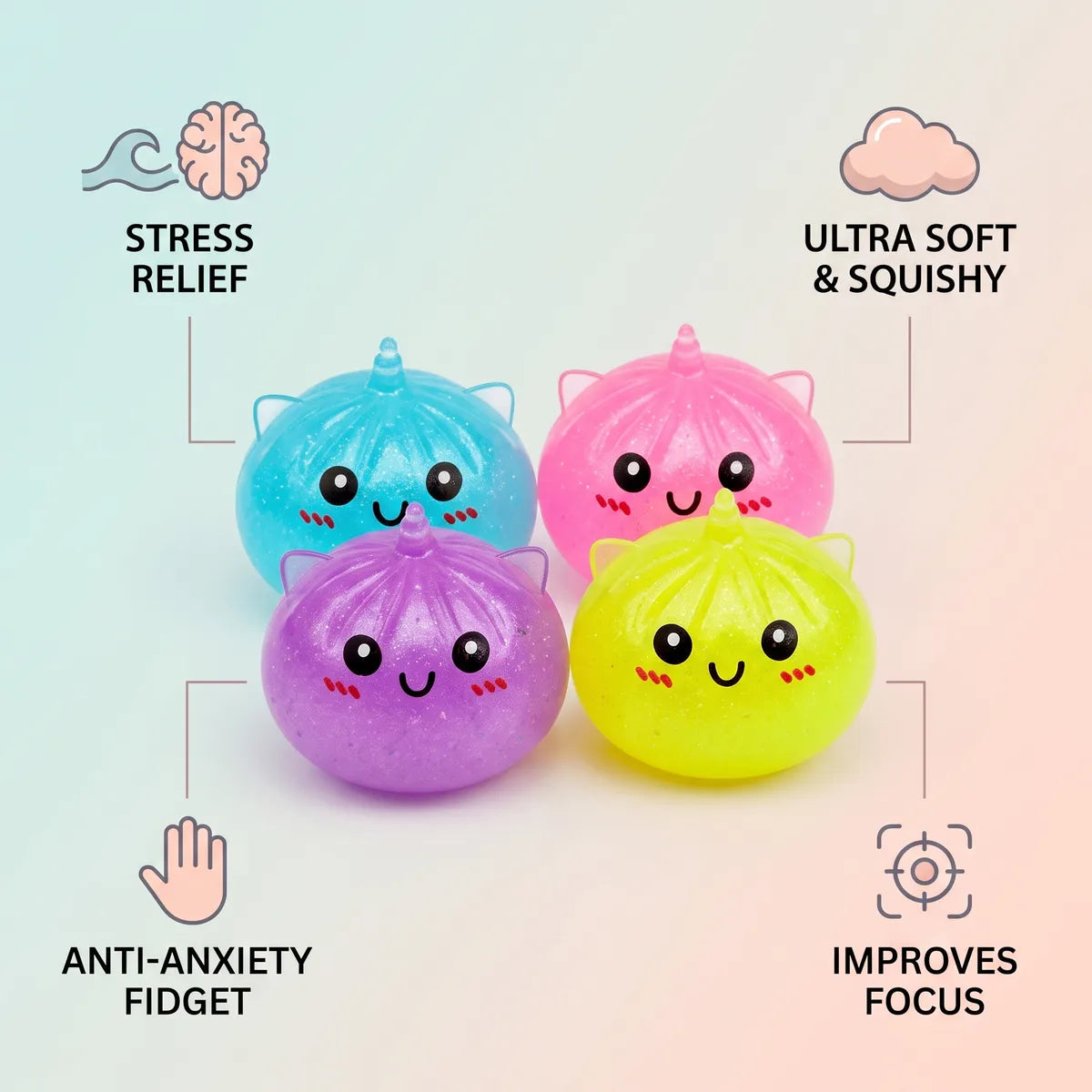 Magic Mystery Mini Unicorn Dumpling Squishy - Image 7