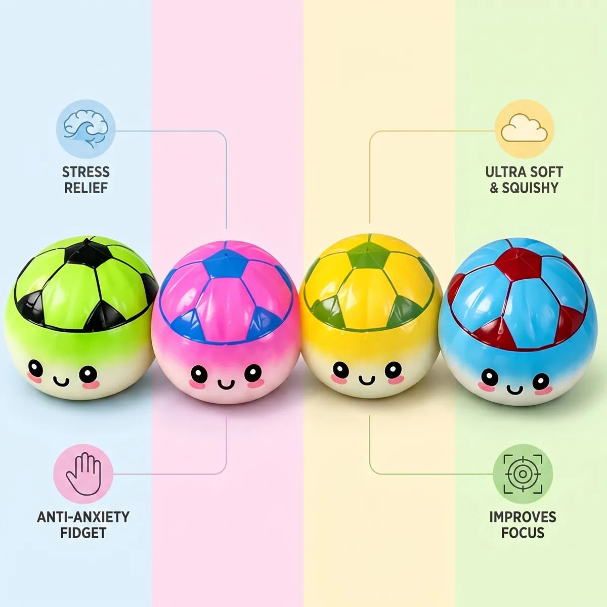 Sporty Mystery Soccer Dumpling Squishy - Image 7