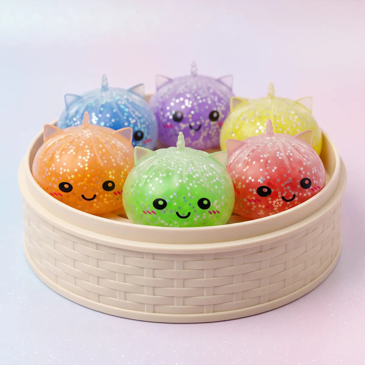 Starlit Mystery Sparkle Unicorn Dumpling Squishy - Image 3
